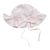 LITTLE A Rose Print Sunhat White